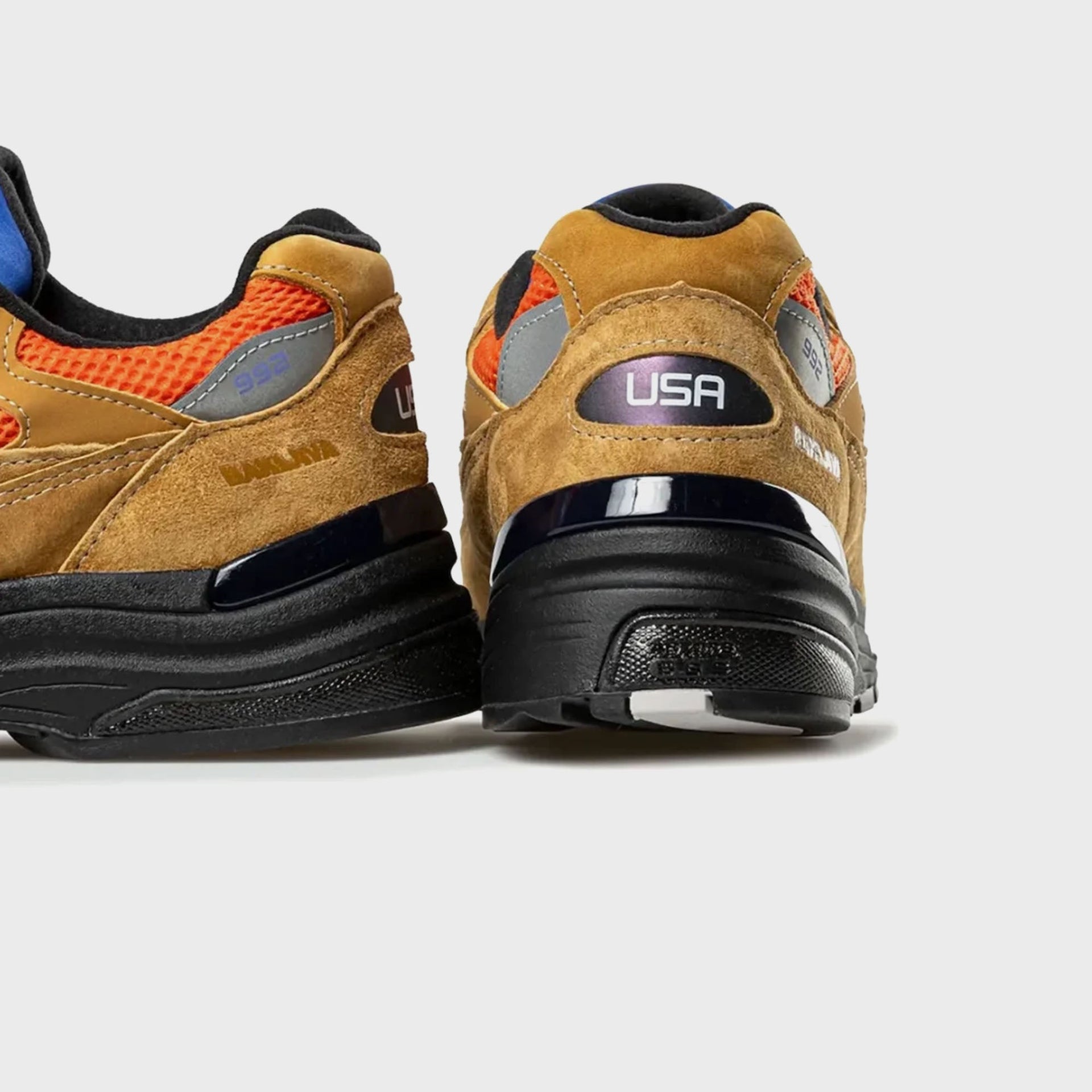 New Balance x Action Bronson Made in USA 992 - Tan / Blue / Orange