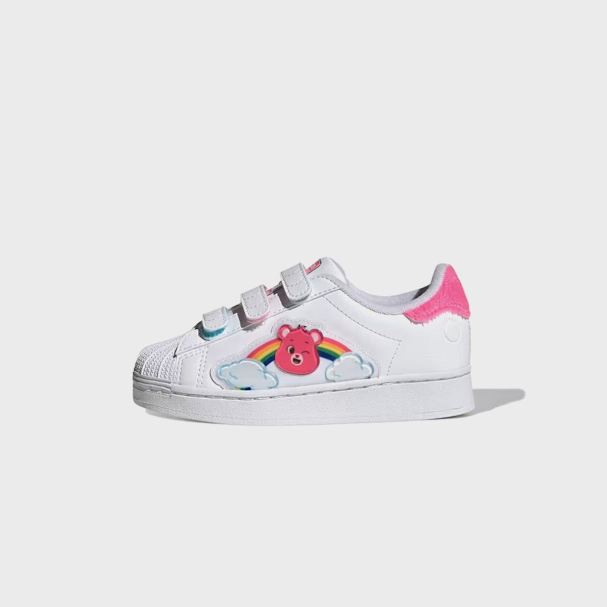 adidas x Care Bears PS Superstar LED Lights Comfort Closure - White / Lucid Pink / Bliss Pink