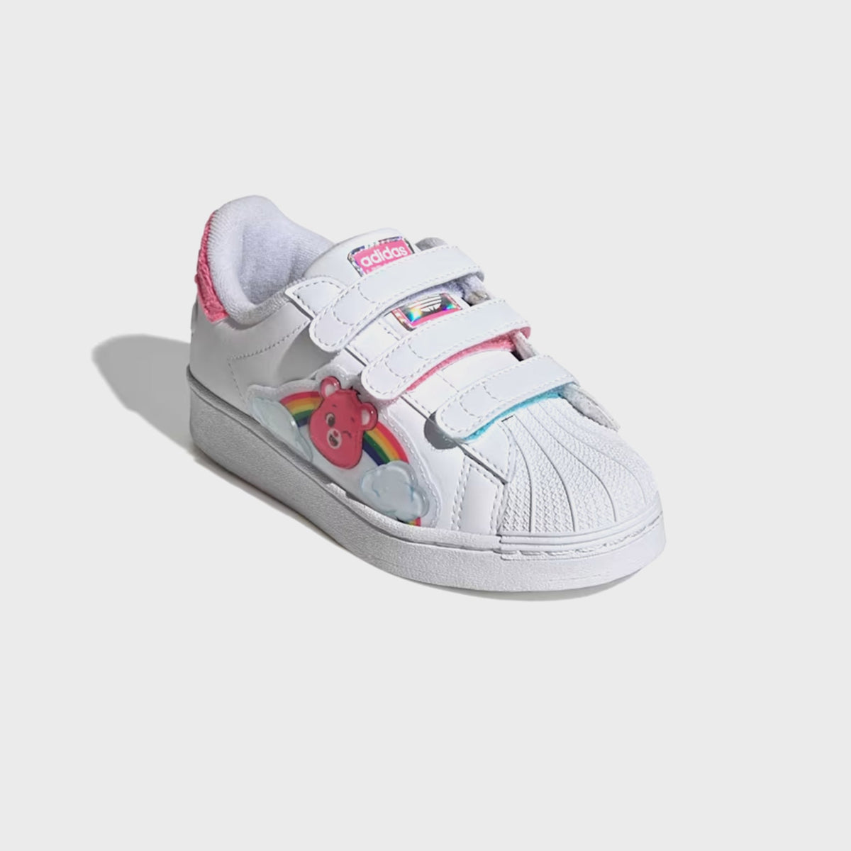 adidas x Care Bears PS Superstar LED Lights Comfort Closure - White / Lucid Pink / Bliss Pink