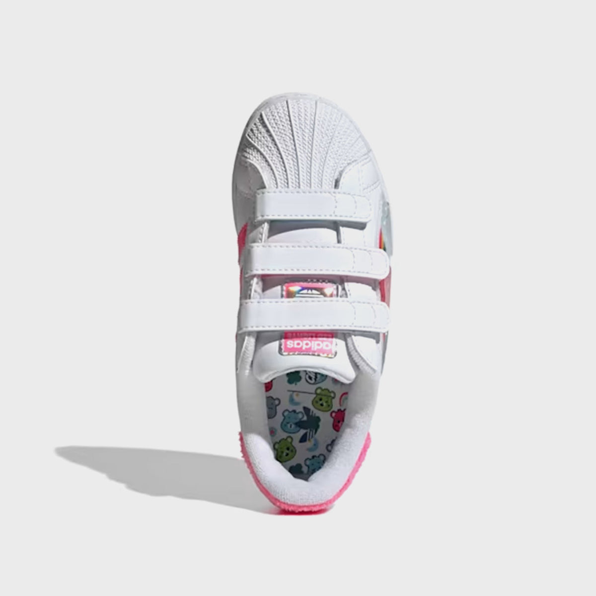 adidas x Care Bears PS Superstar LED Lights Comfort Closure - White / Lucid Pink / Bliss Pink