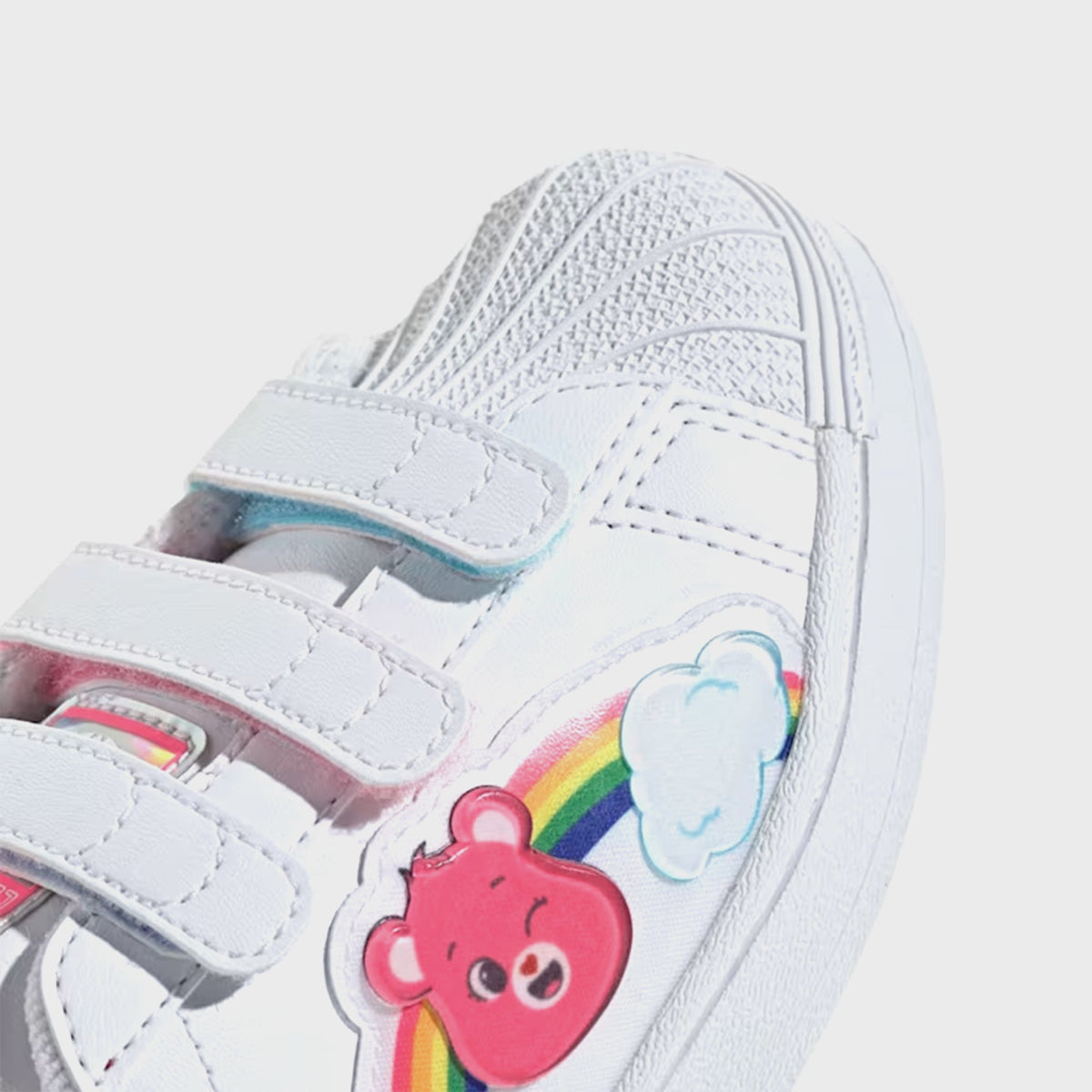 adidas x Care Bears PS Superstar LED Lights Comfort Closure - White / Lucid Pink / Bliss Pink