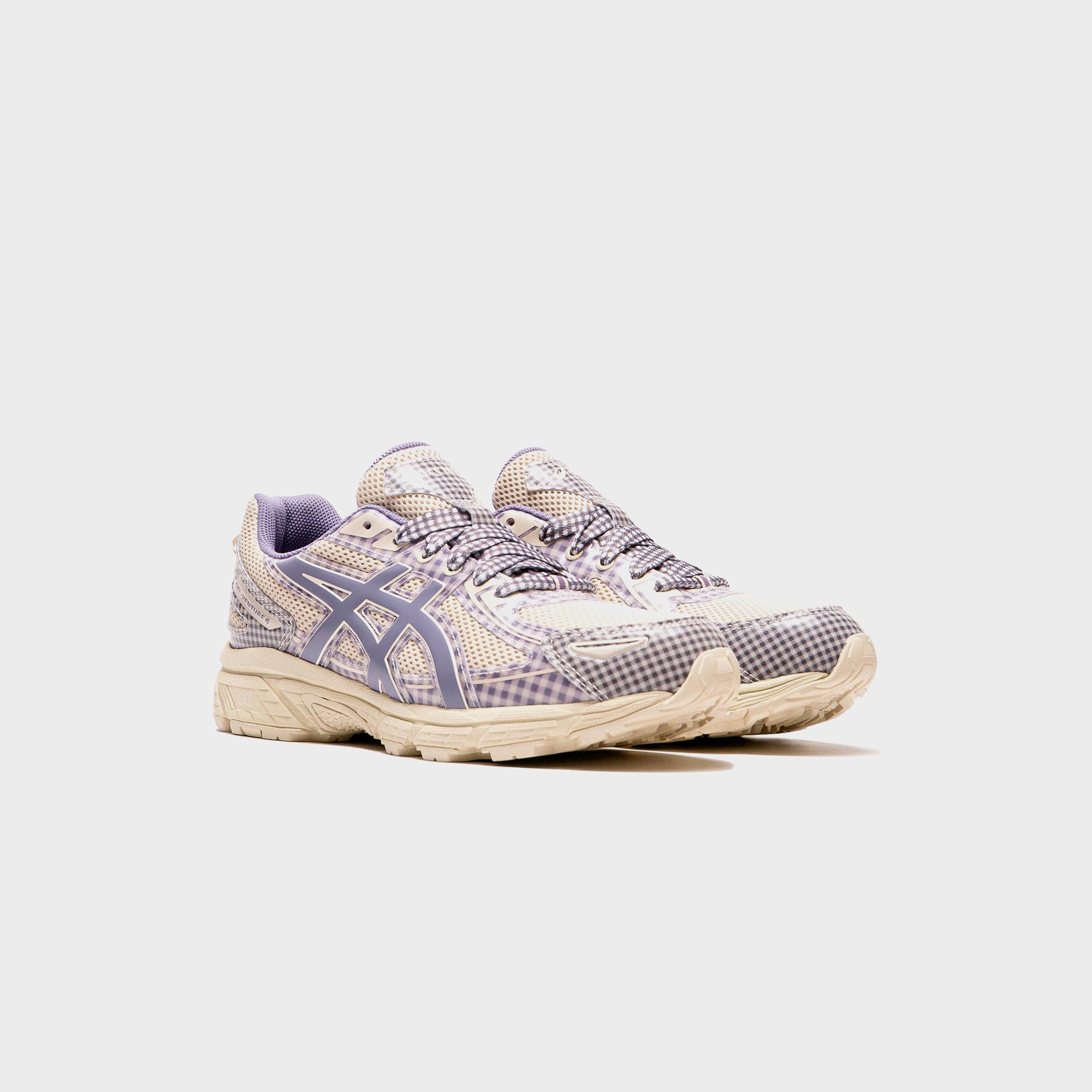 STORY mfg. × Asics Gel-Venture 6 Violet ASICS Gel-Venture 6 Story mfg. Vanilla Violet Quartz Gingham