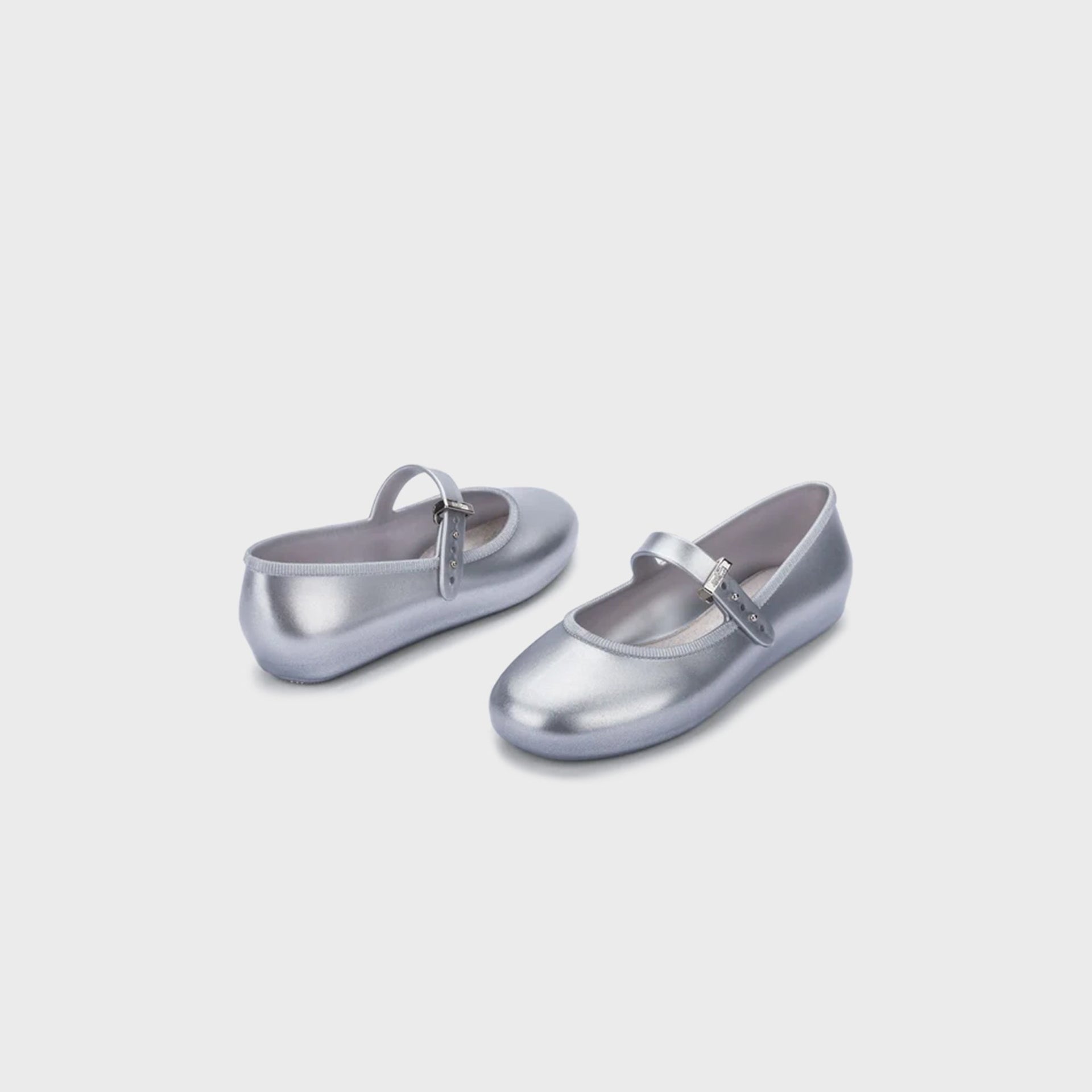 Melissa Kids Soft Ballerina Flat - Silver