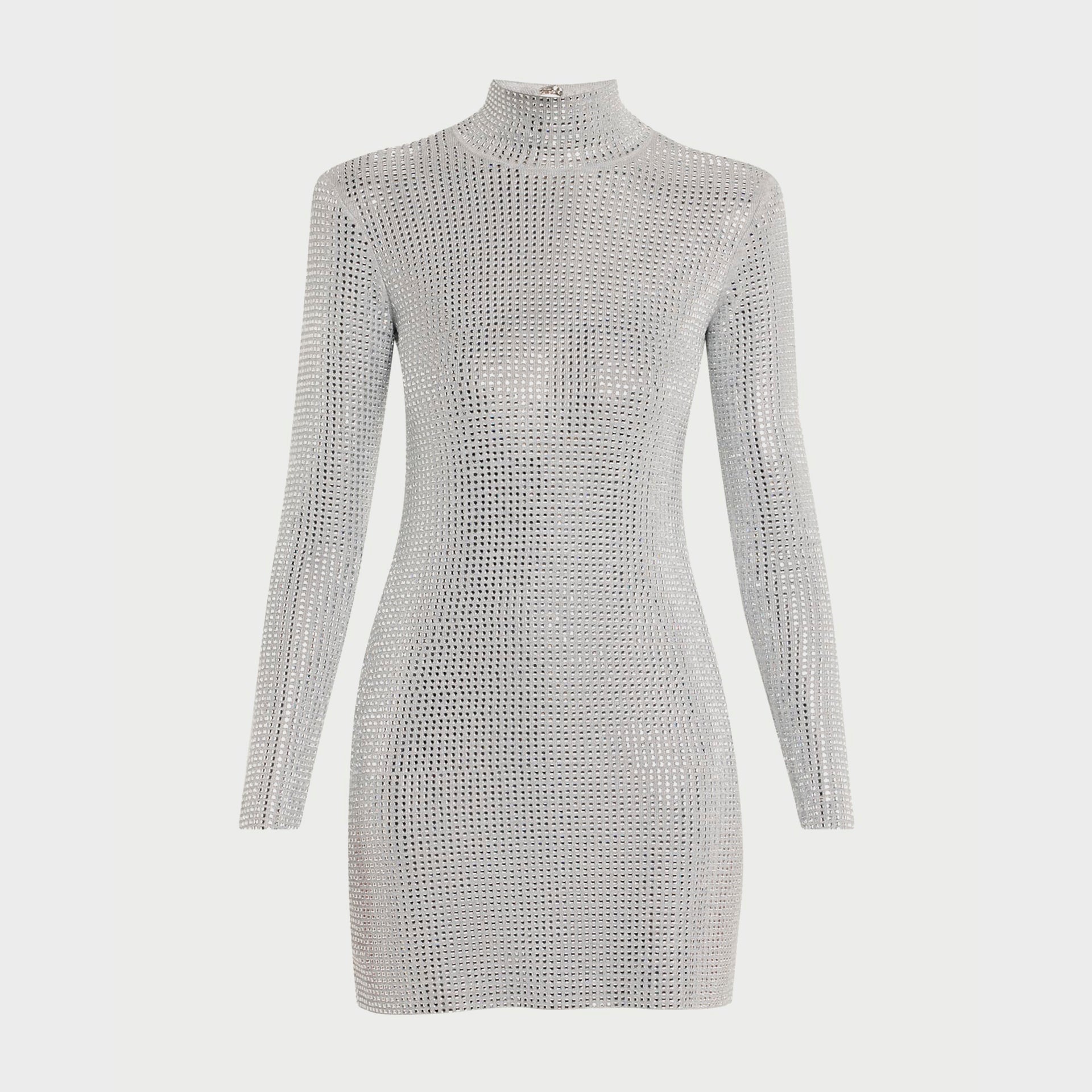 Retrofete Aisling Embellished Dress - Metallic Dove / Silver