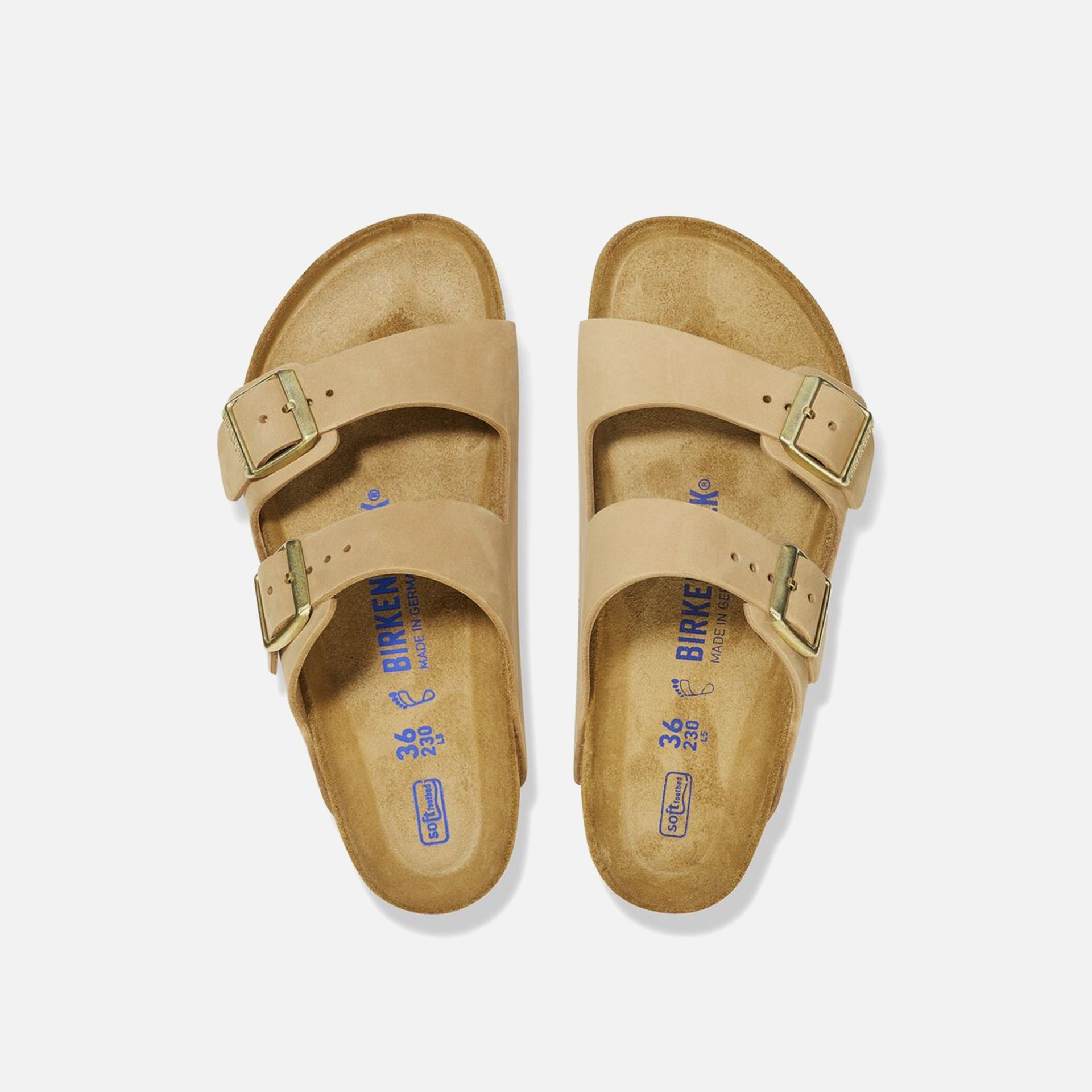 Birkenstock Arizona Soft Footbed Nubuck - Sandcastle