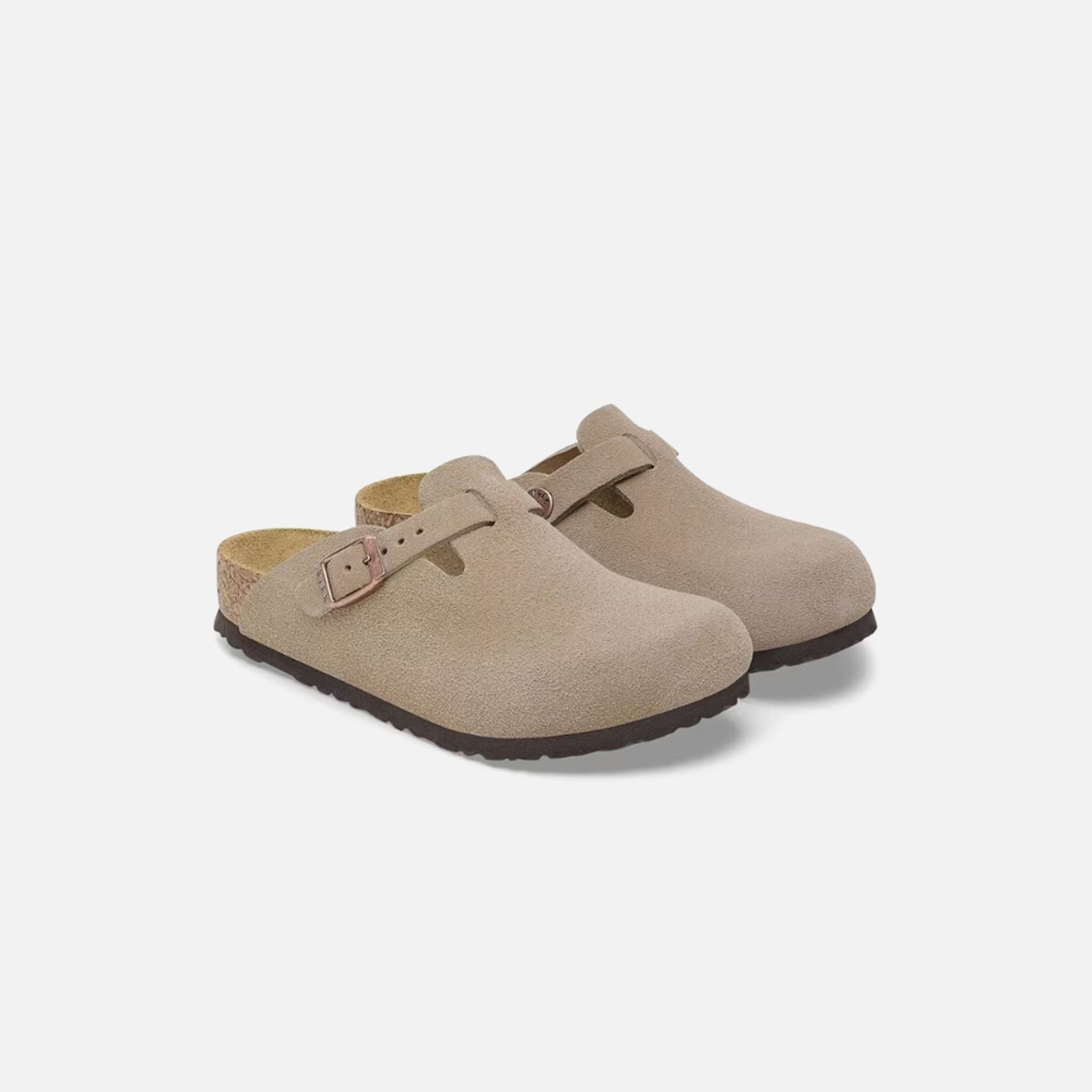 Birkenstock Kids Boston Suede - Taupe