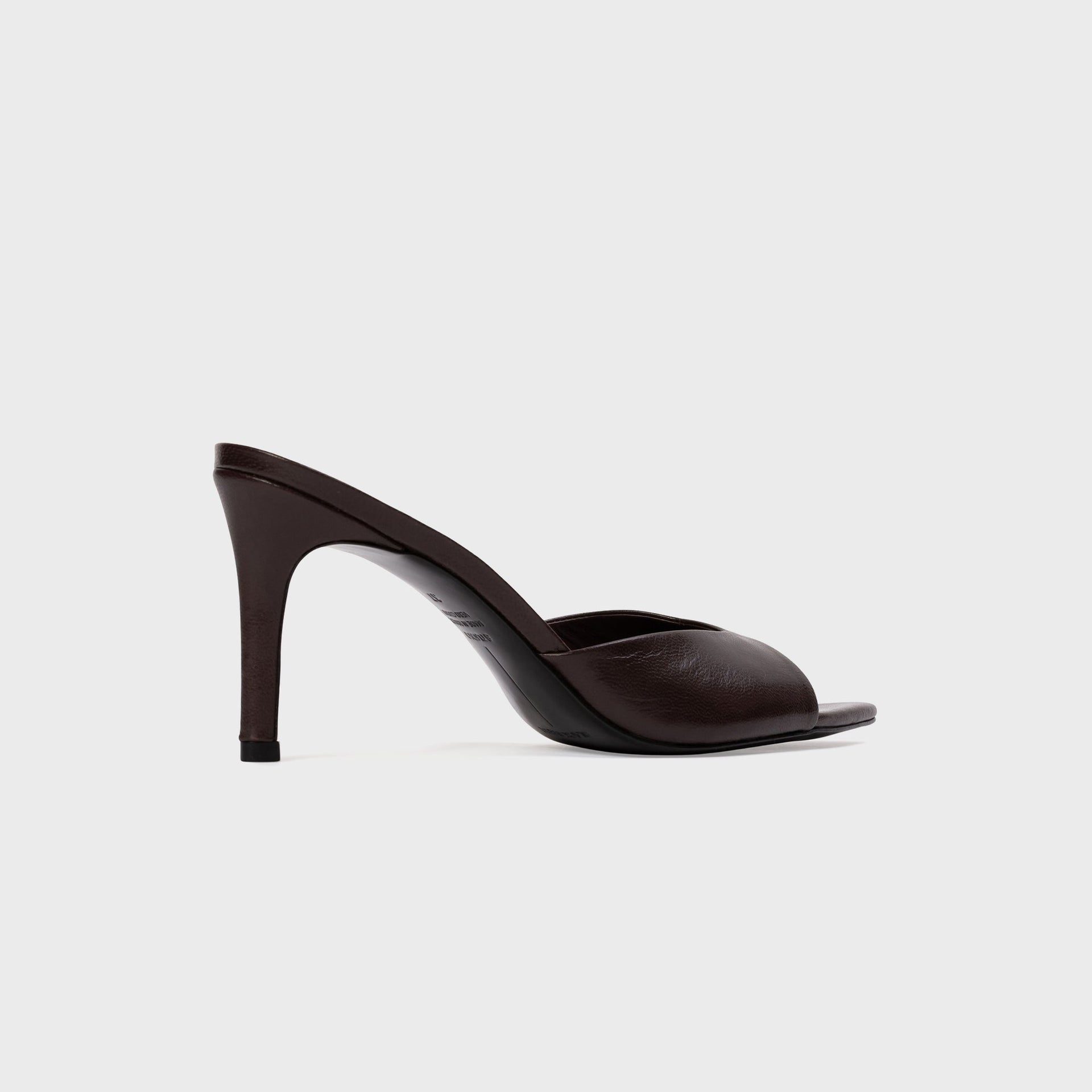 Black Suede Studio Brea 80 - Black Coffee Leather