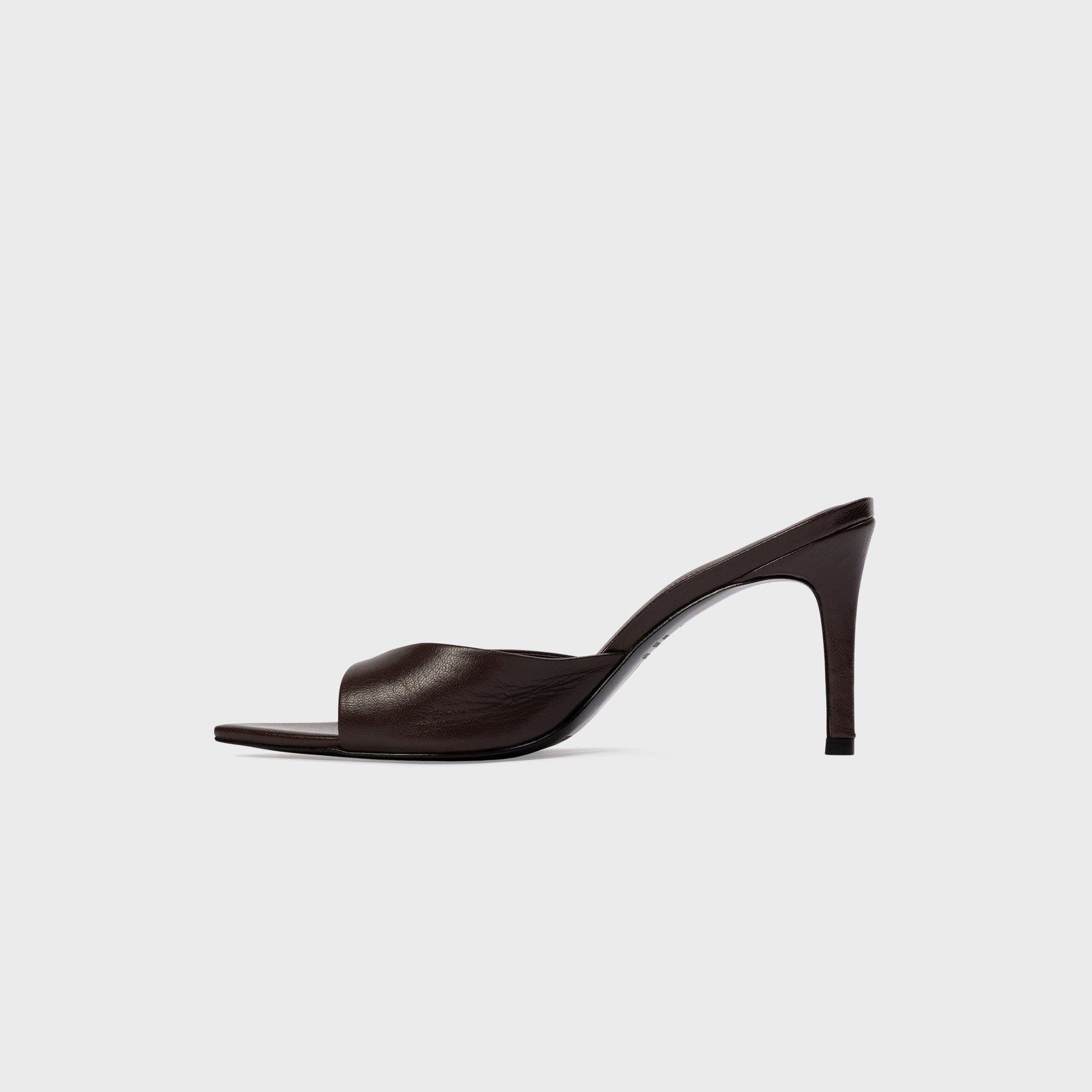 Black Suede Studio Brea 80 - Black Coffee Leather