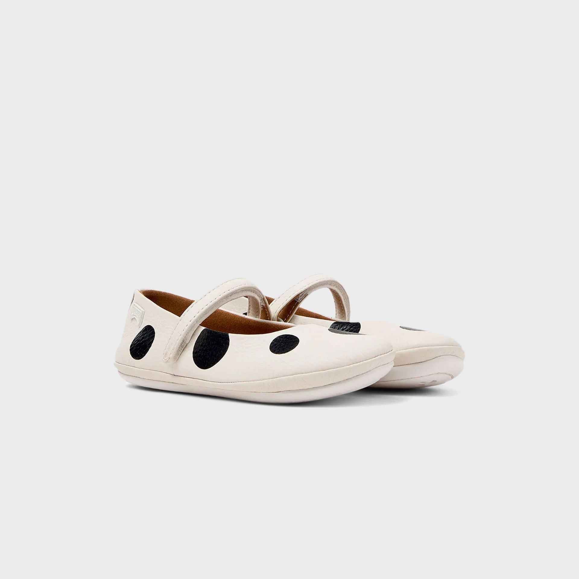 Camper Kids Twins Leather Ballerinas - White