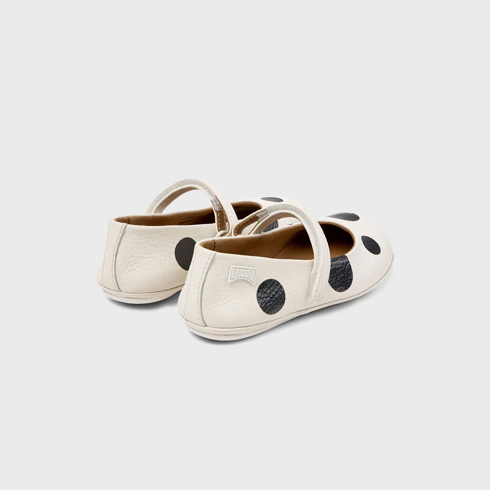 Camper Kids Twins Leather Ballerinas - White