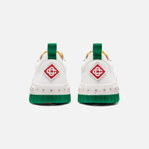 Casablanca Tennis Court Sneaker Leather - White / Green