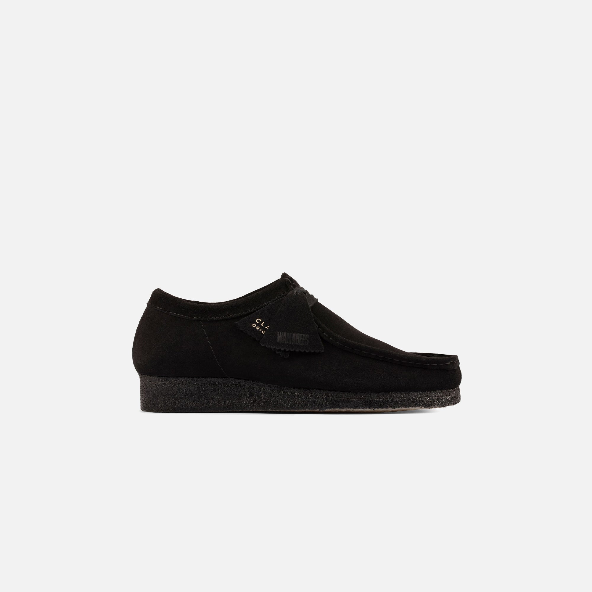 Clarks Wallabee - Black Suede – Kith