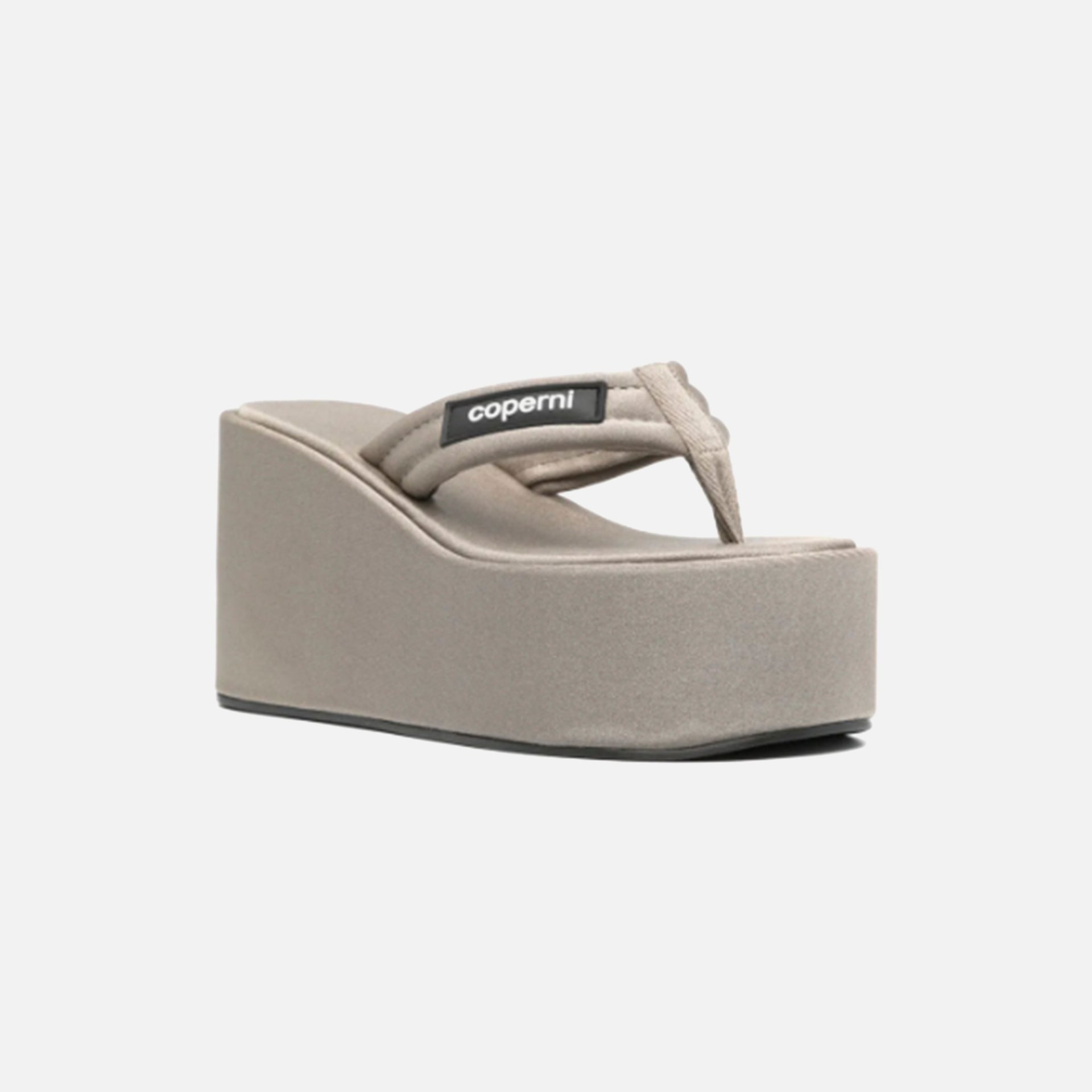 Coperni Branded Wedge Sandal - Grey