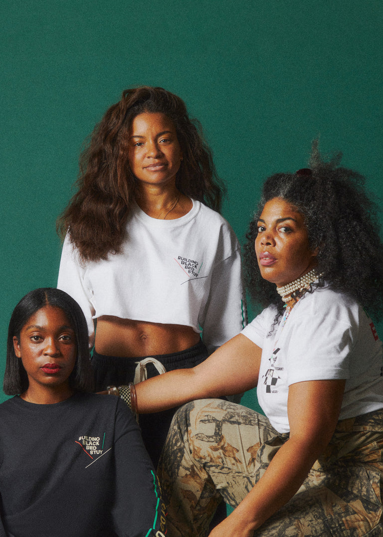 
            Members from the Building Black Bed-Stuy, a mujer initiative born in 2020, embodying the essence of mujer spirit.
          
