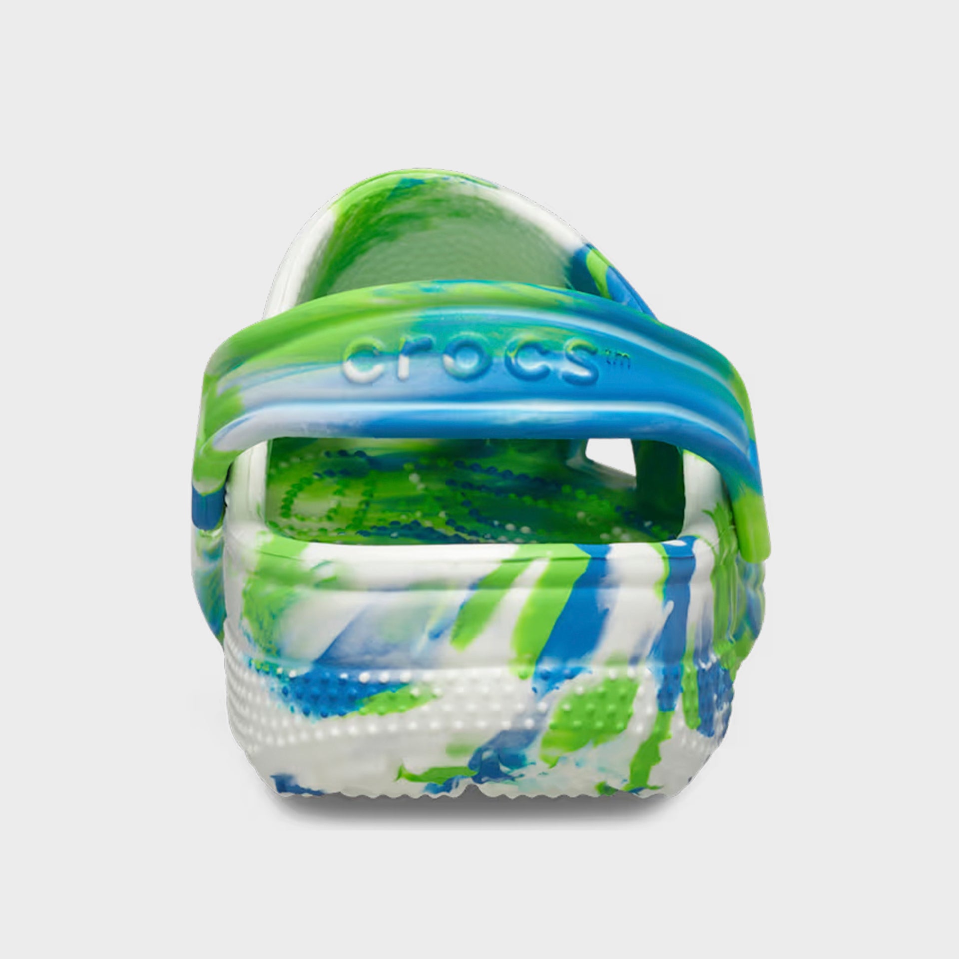 Crocs Kids Classic Glow Marbled Clog Prep - Blue / Multi