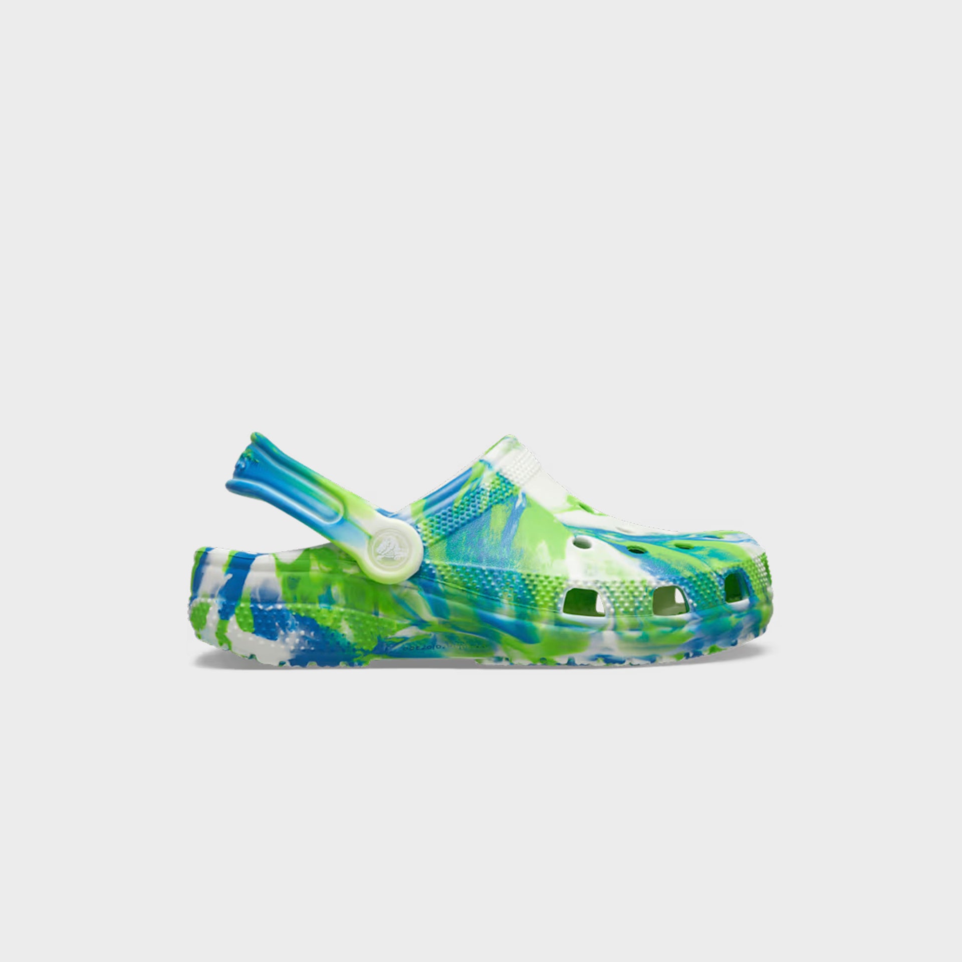 Crocs Kids Classic Glow Marbled Clog Prep - Blue / Multi