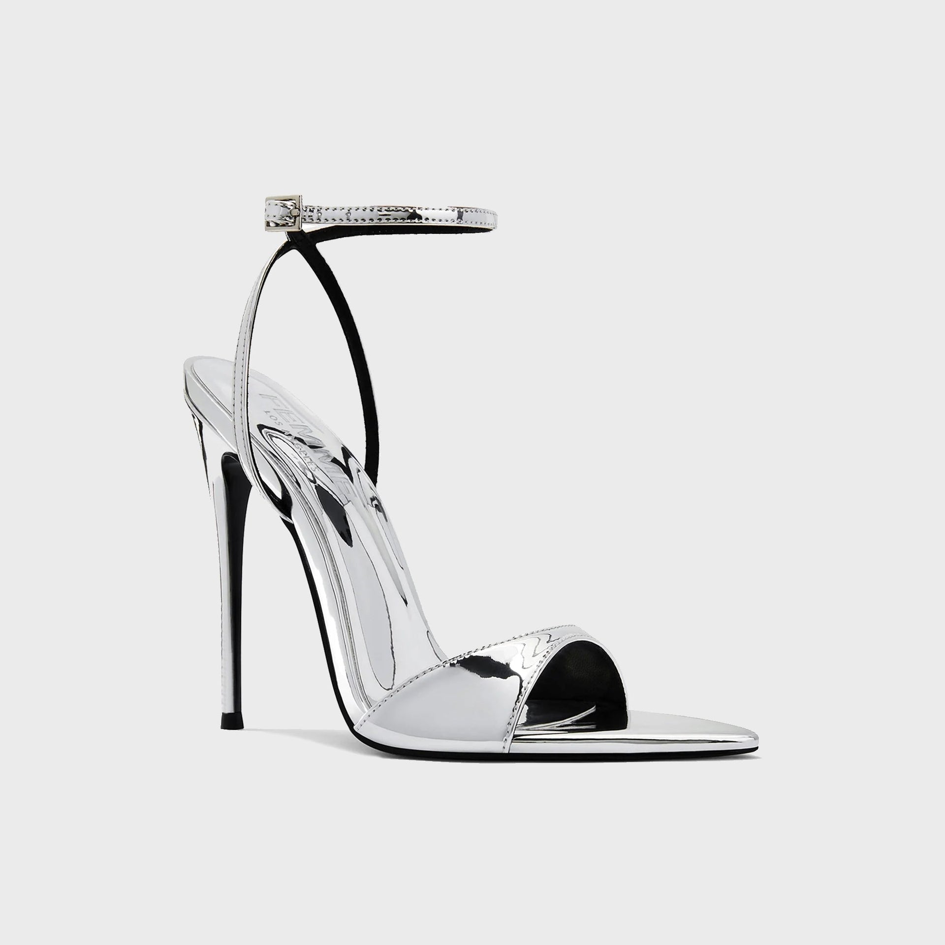 Femme LA GG Sandal - Mirrored Silver