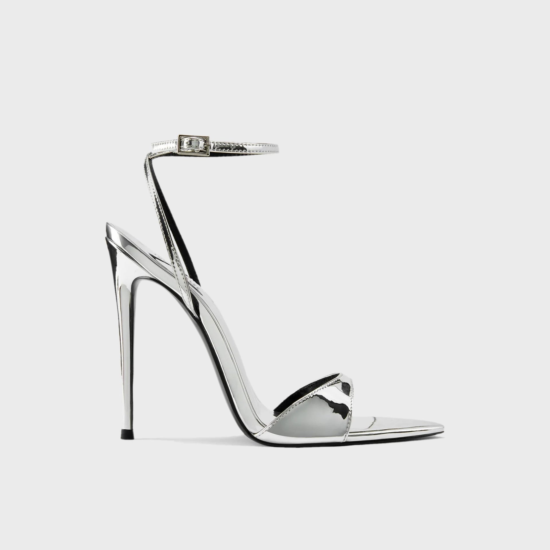 Femme LA GG Sandal - Mirrored Silver
