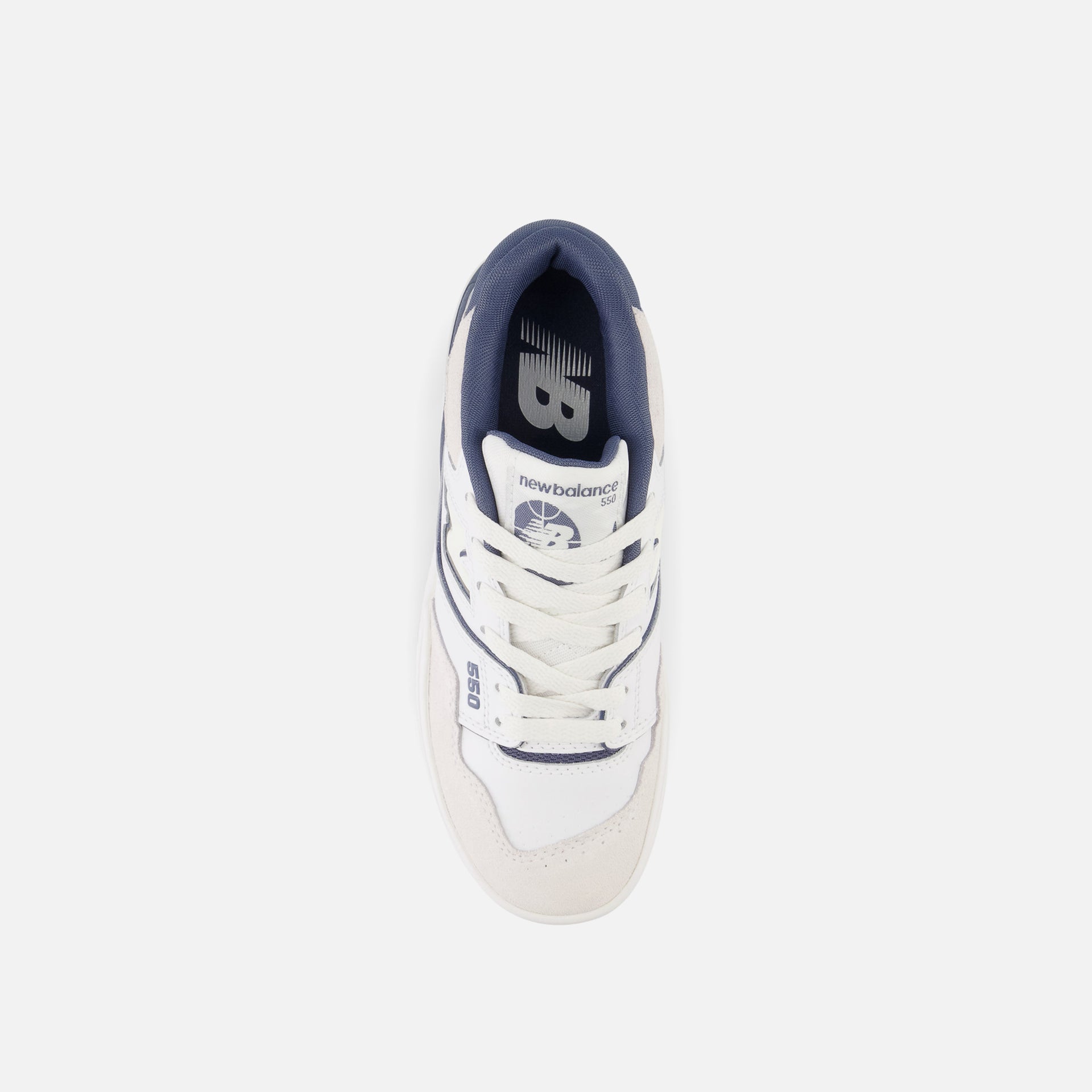 New Balance Grade School 550 - White / Vintage Indigo