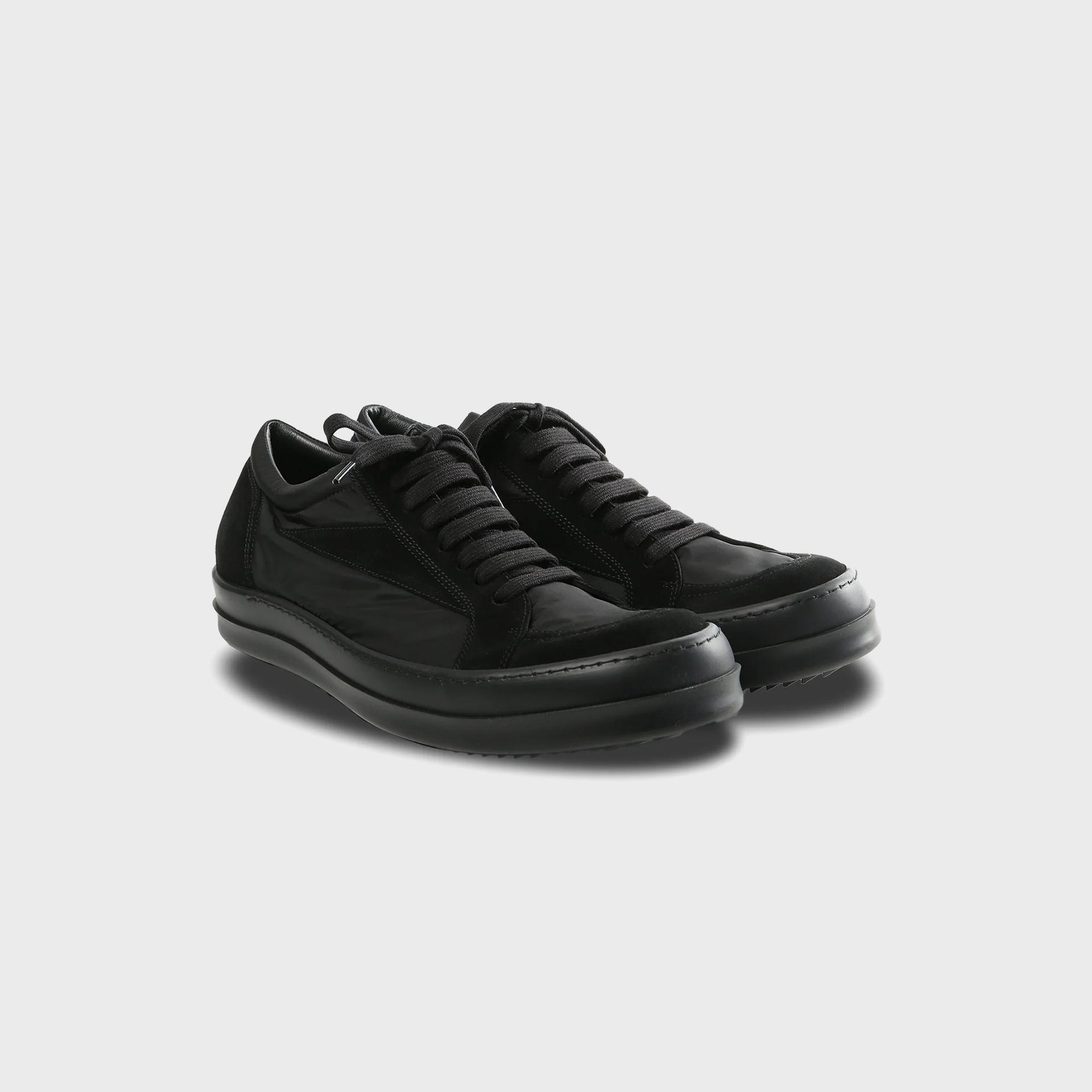 Rick Owens Vintage Lace Up Sneakers - Black / Black / Black