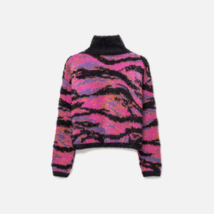 ERL Unisex Jacquard Tiger Sweater Knit - Pink Rave Camo