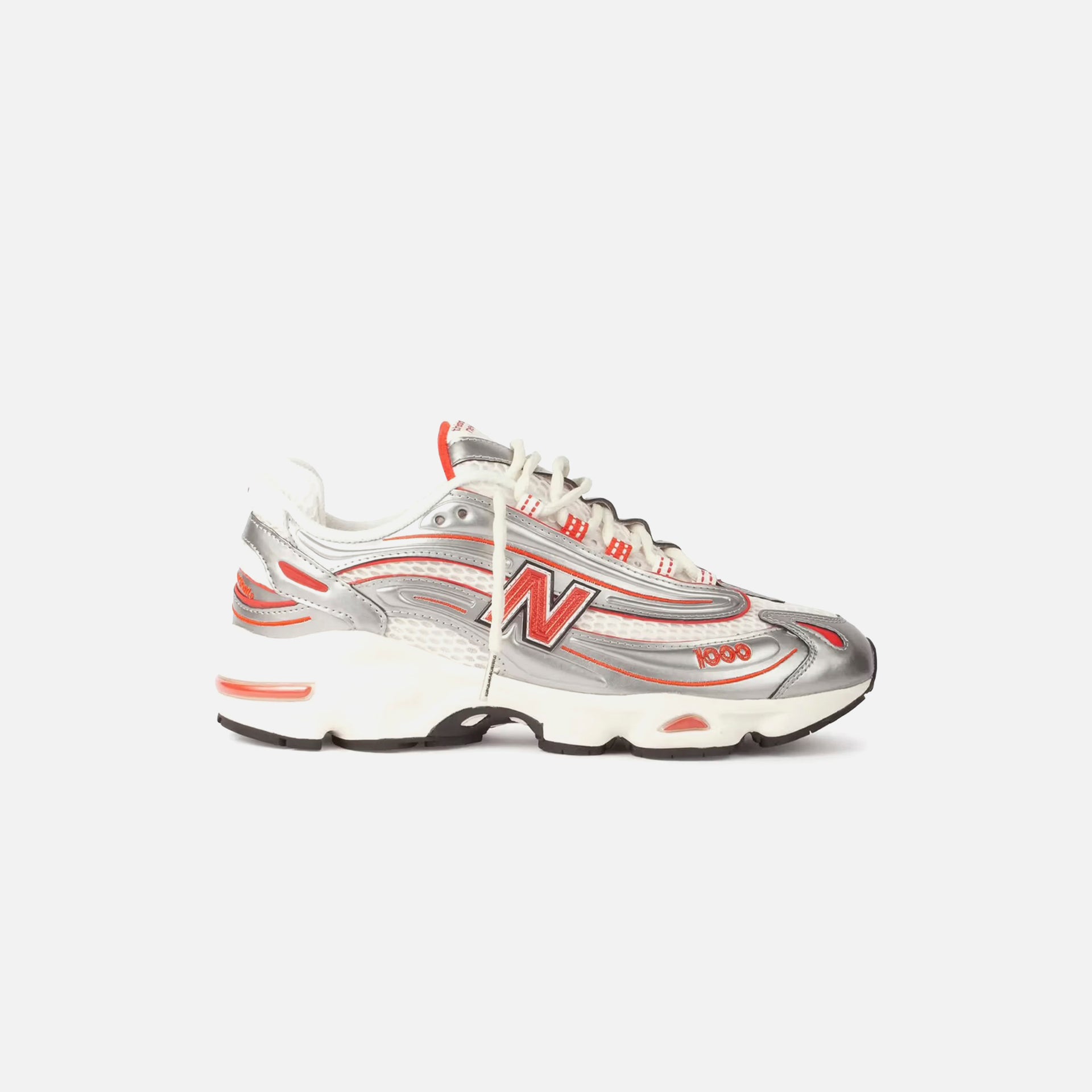 New Balance x This is Never That M1000 -  Metallic Silver / Red