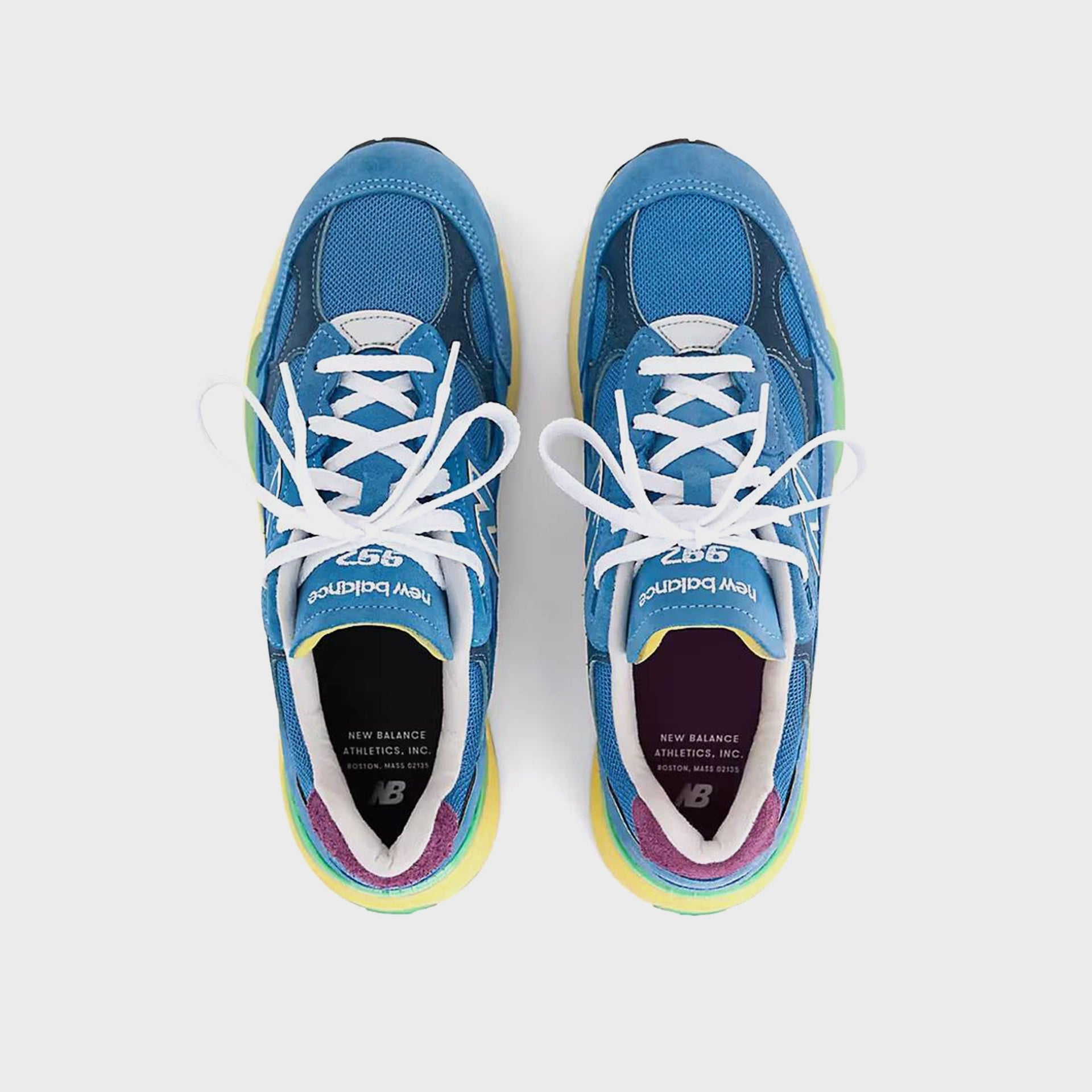 New Balance Made In USA 992 - Sea Stone / Green Apple / Maize