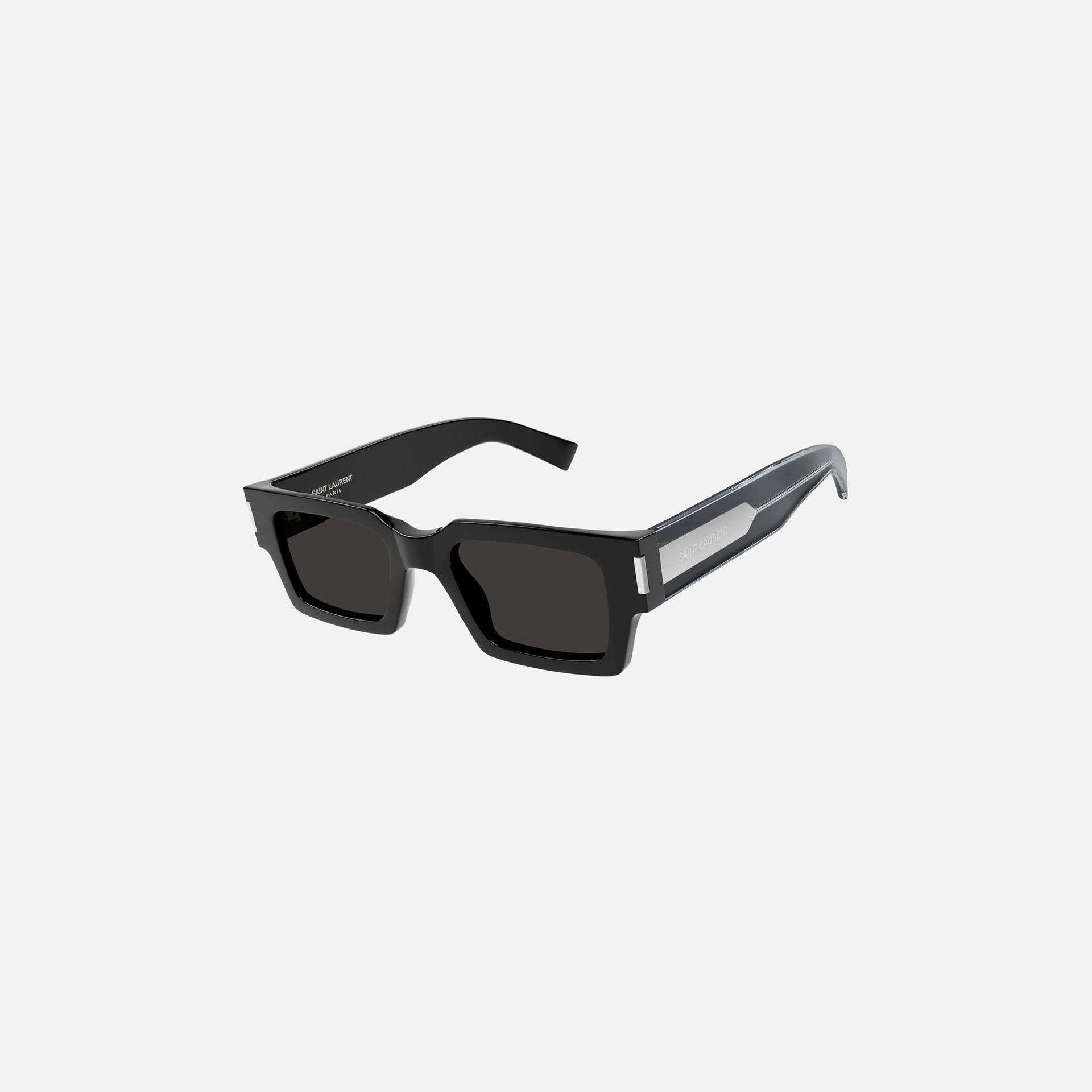 Saint Laurent 572 Line Acetate Square Frame - Black