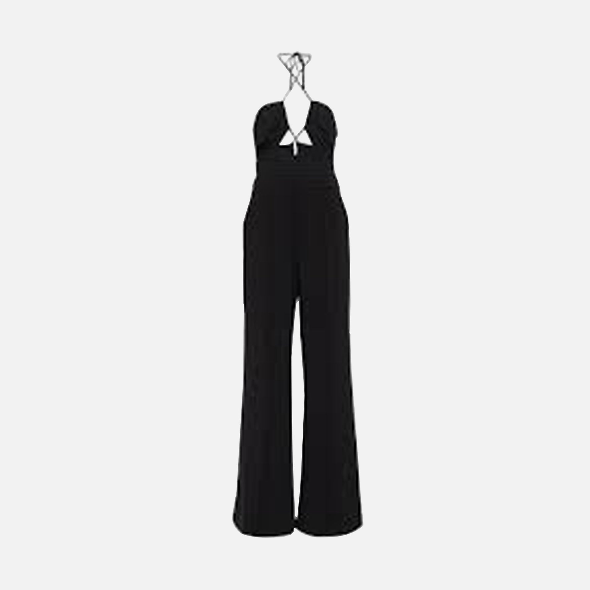 SIMKHAI Gala Plisse Cutout Jumpsuit - Black