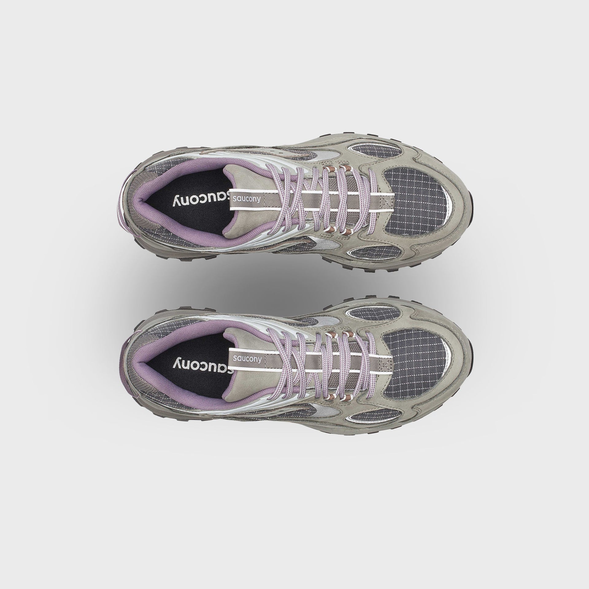 Saucony Grid Aura X - Dark Grey / Mud