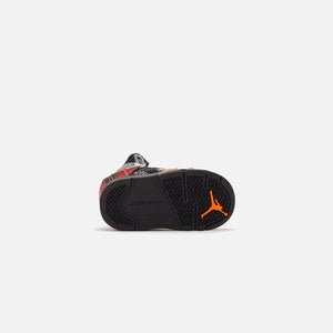 Nike TD Air Jordan 5 Retro Plaid - Black / Dark Obsidian / Total Orange