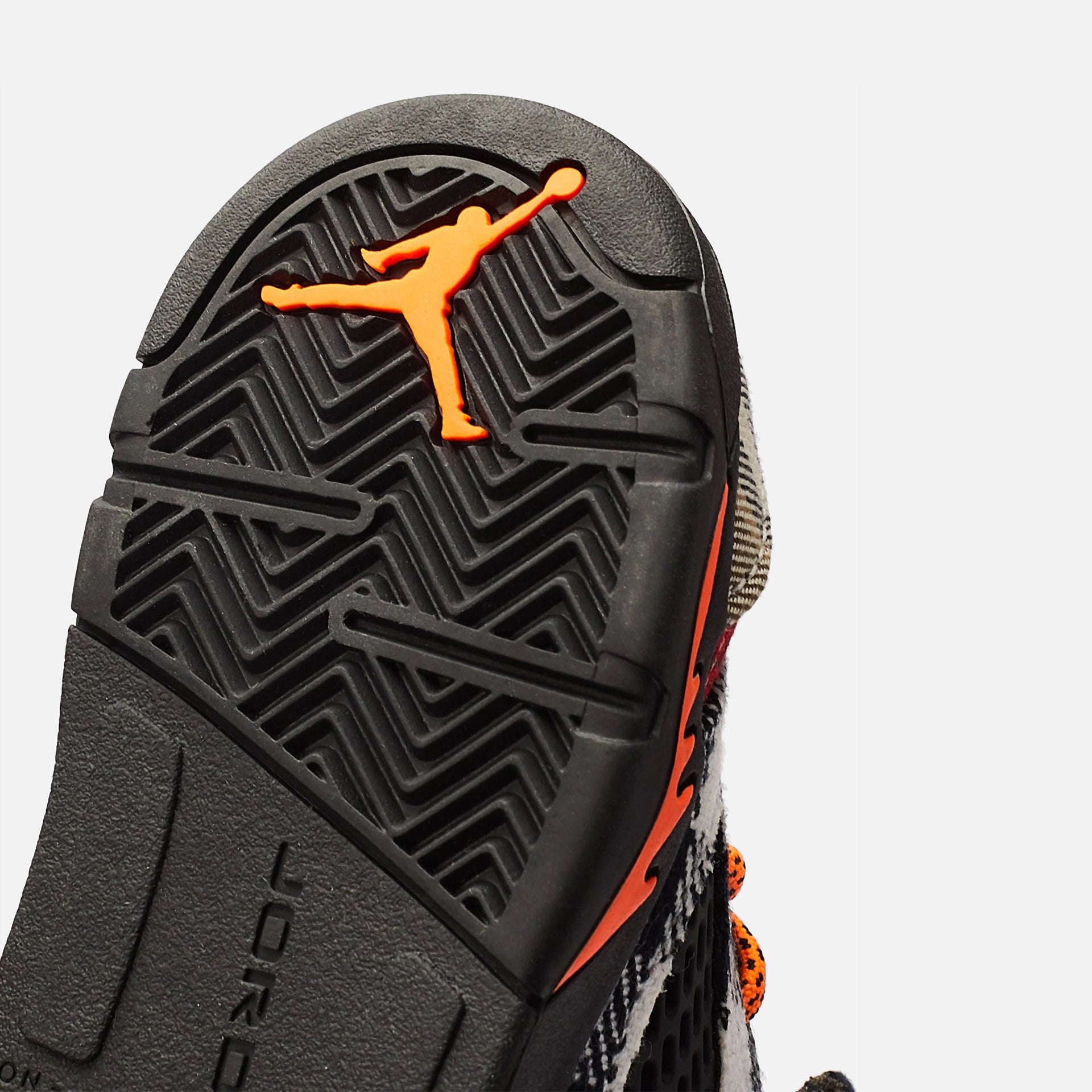 Nike TD Air Jordan 5 Retro Plaid - Black / Dark Obsidian / Total Orange