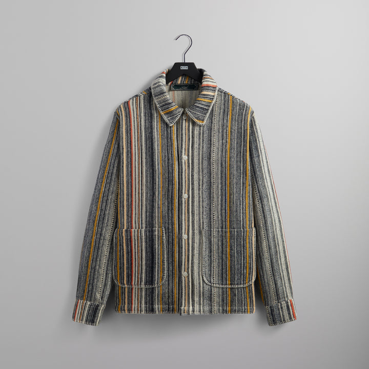 KithMulti Stripe Boxy Collared Overshirt-