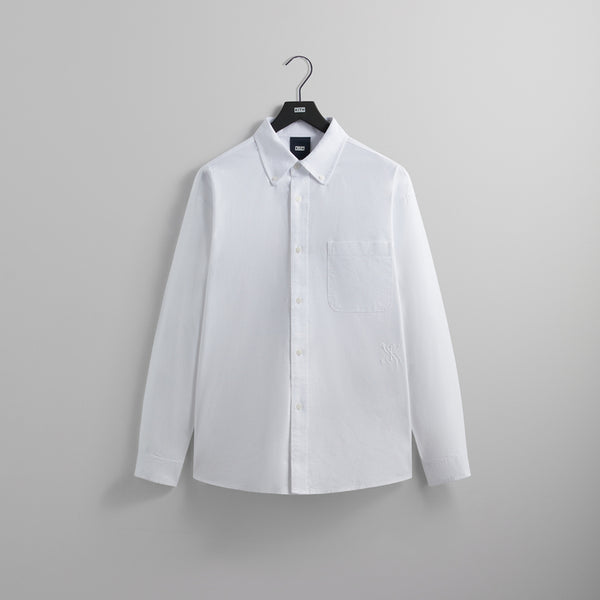 Kith Washed Oxford Apollo Shirt - White