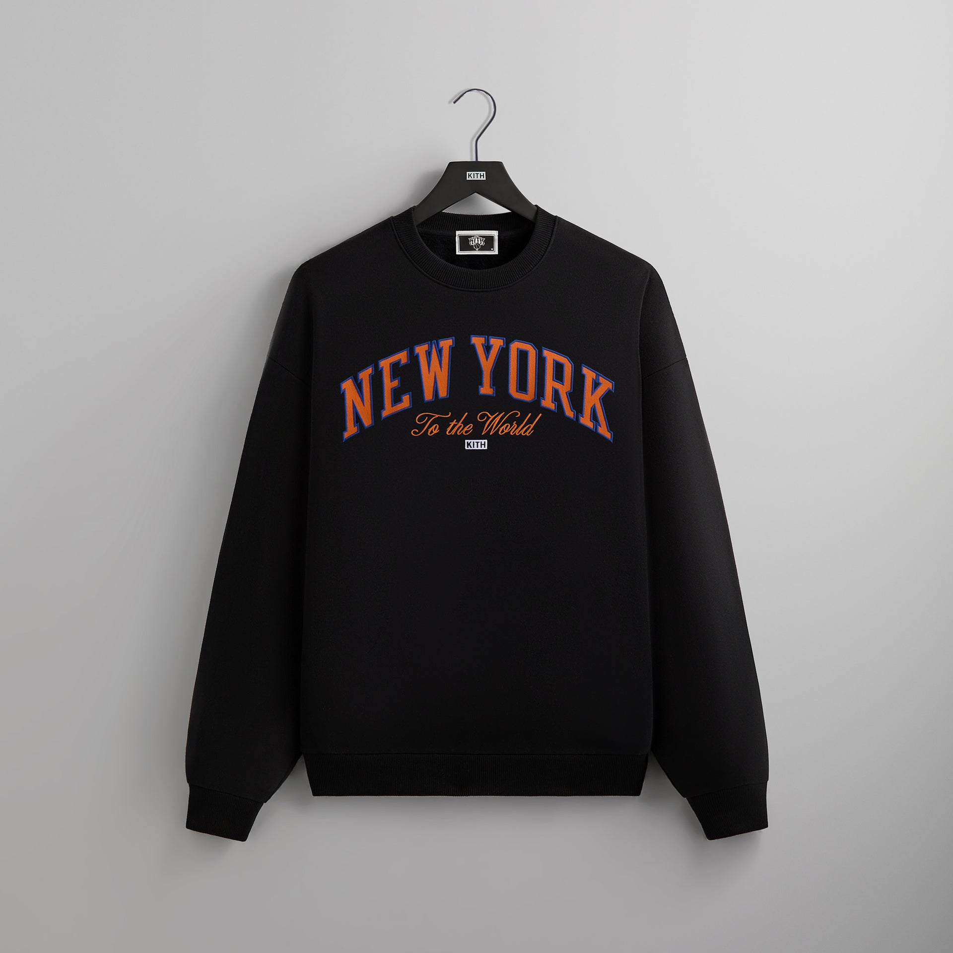 Kith for the New York Knicks Vintage Nelson Crewneck - Black