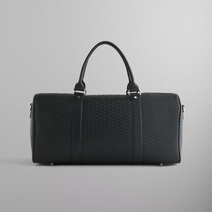 UrlfreezeShops Duffle Bag with Monogram Deboss in Saffiano Leather - Black