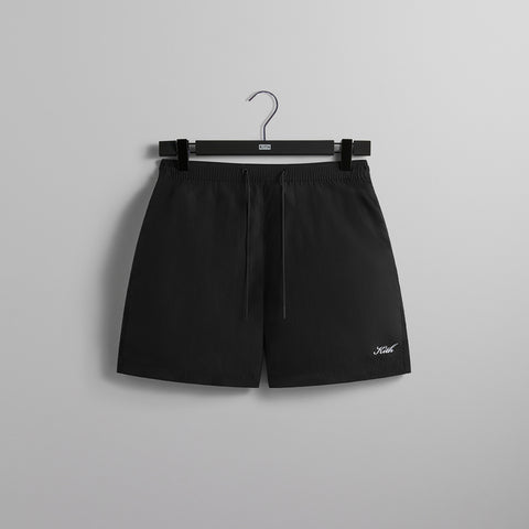 UrlfreezeShops Garment Washed Nylon Active Swim Short - Black