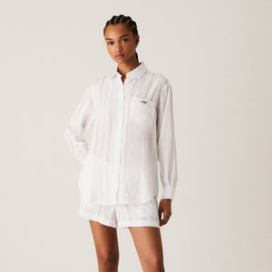 Kith Women Ora II Sheer Stripe Shirt - White