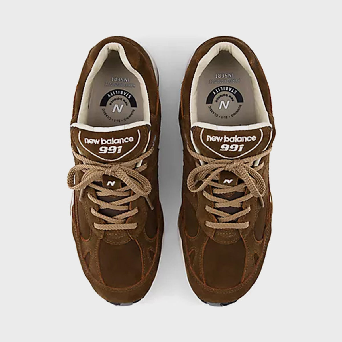 New Balance Made in UK 991v1 Luxe Suede - Cocoa / Castle Wall
