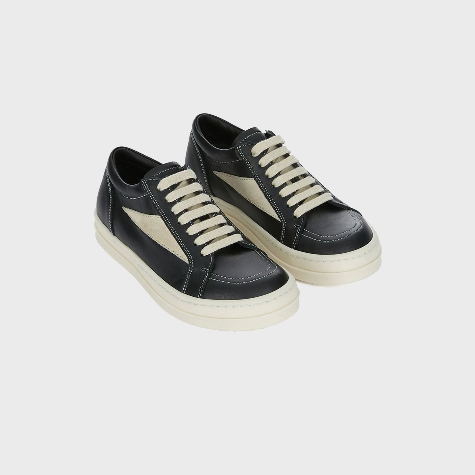 Rick Owens Kids DRKSHDW Vintage Low Top Sneaks - Black / Milk