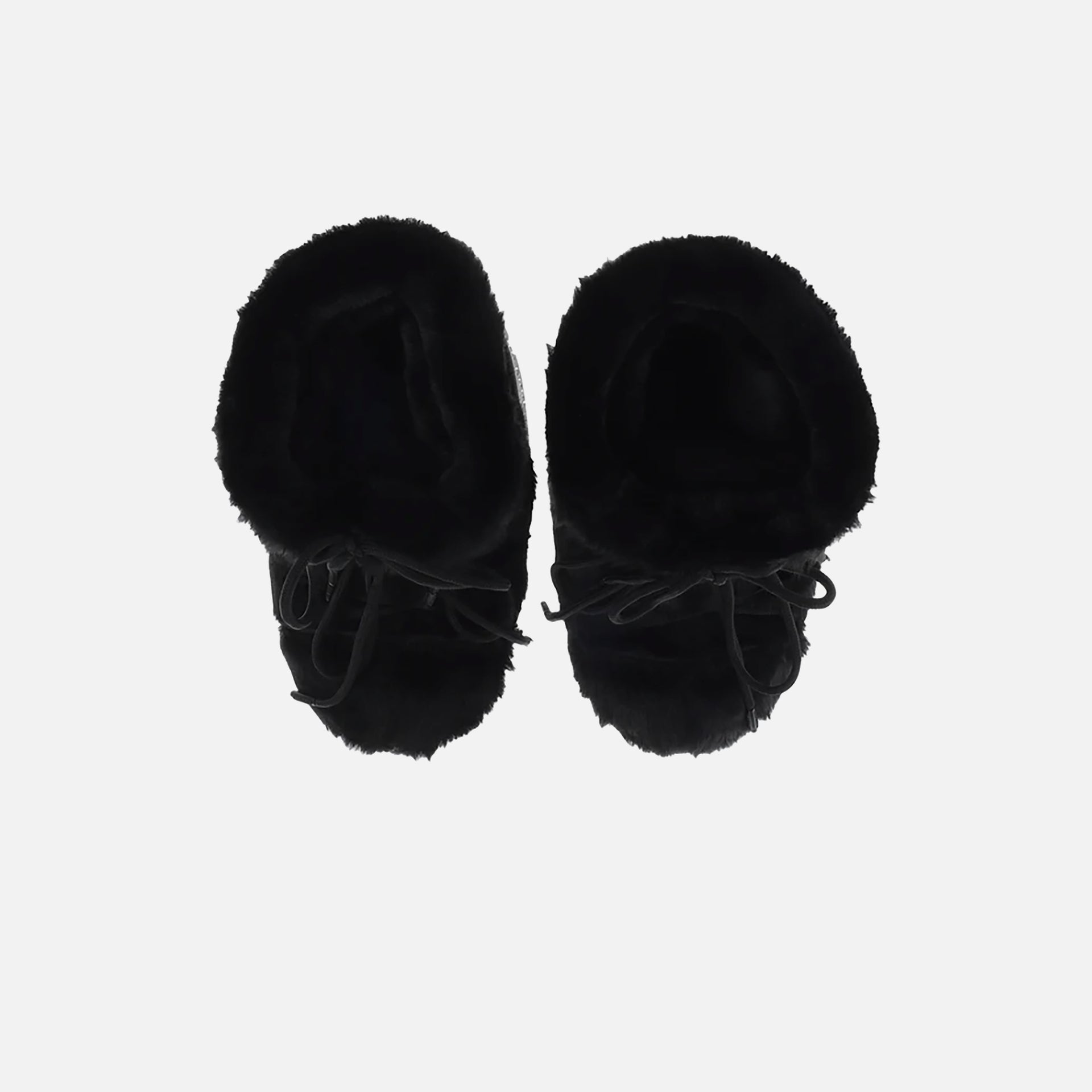 Moon Boot Icon Low Faux Fur - Black