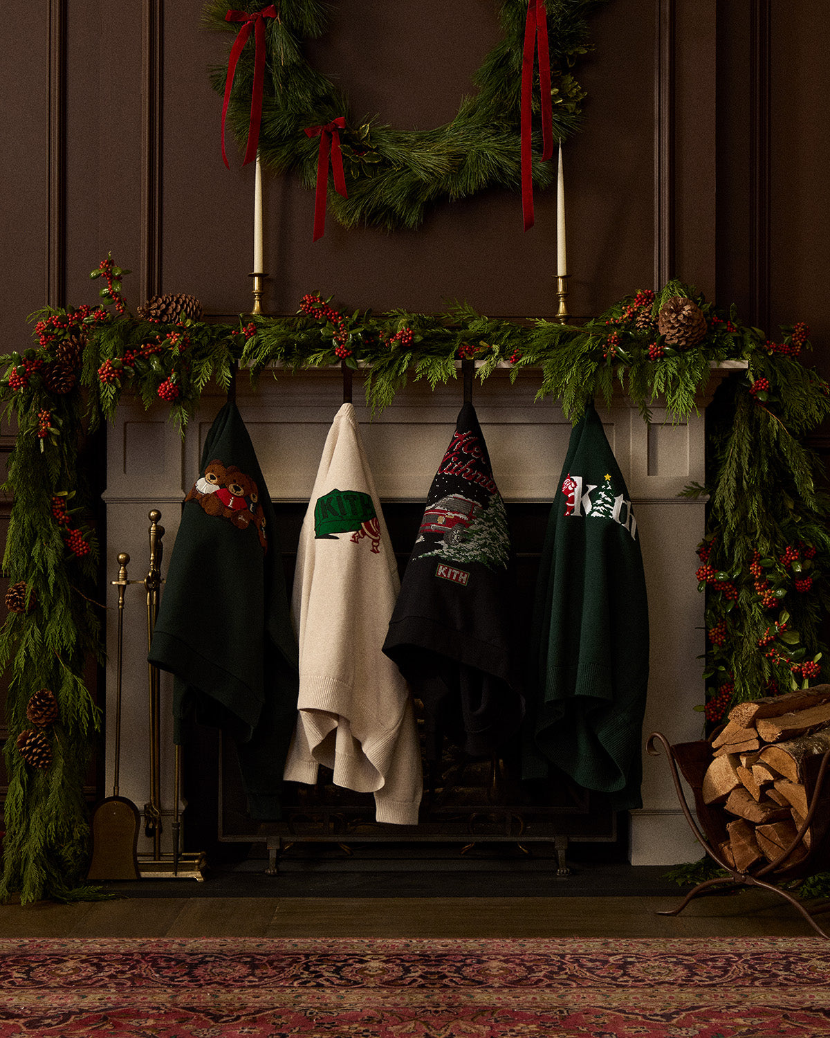 Kith Leather Kithmas Coasters Multi Kithmas 2024