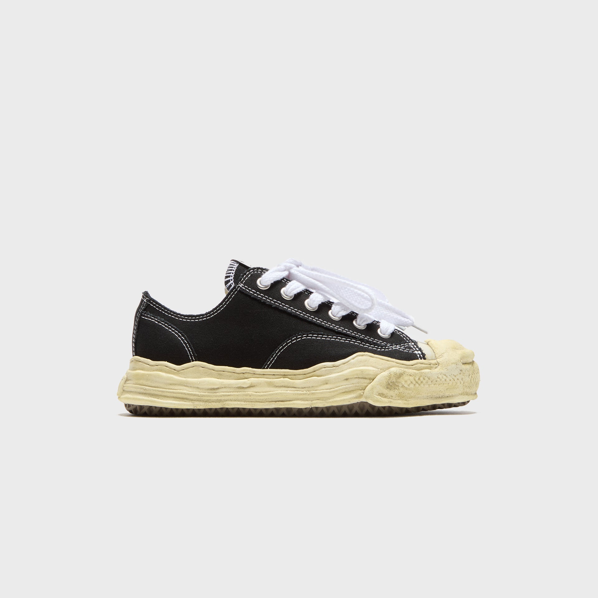 Mihara Yasuhiro Hank Original Sole Low Top - Garment Dyed Black