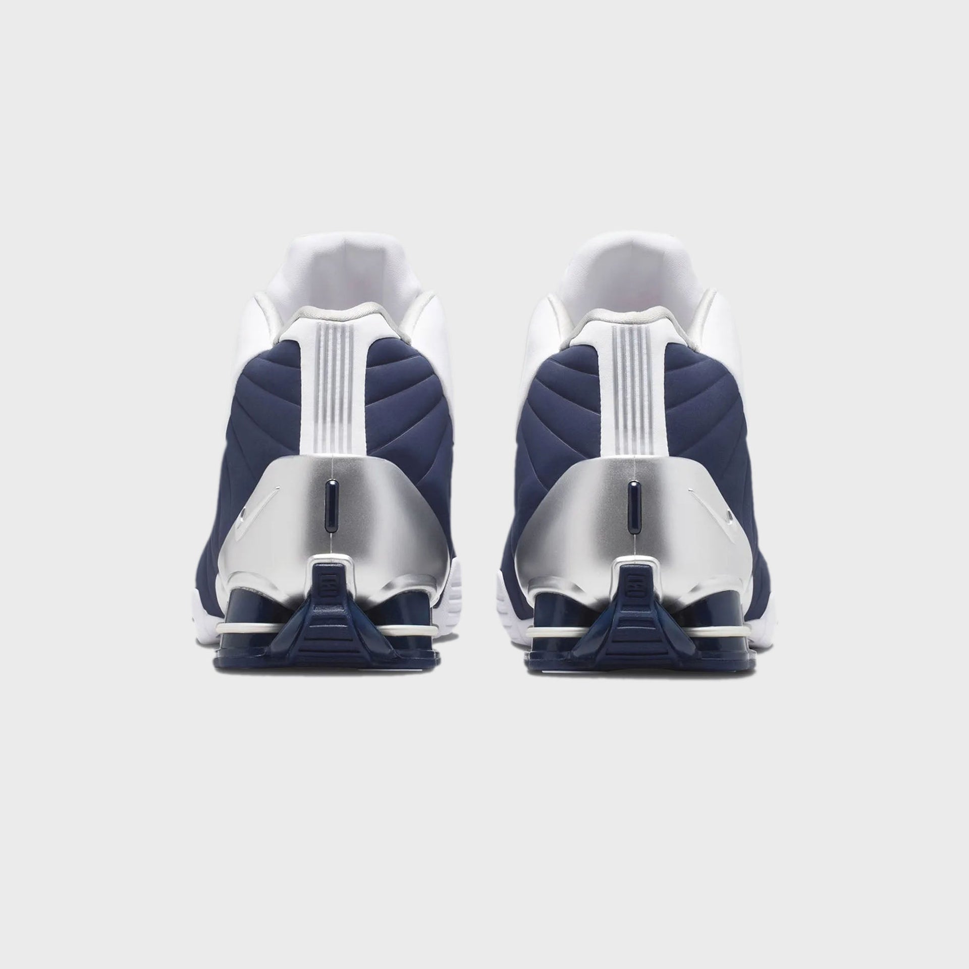 Nike Shox BB4 - White / Midnight Navy / Metallic Silver