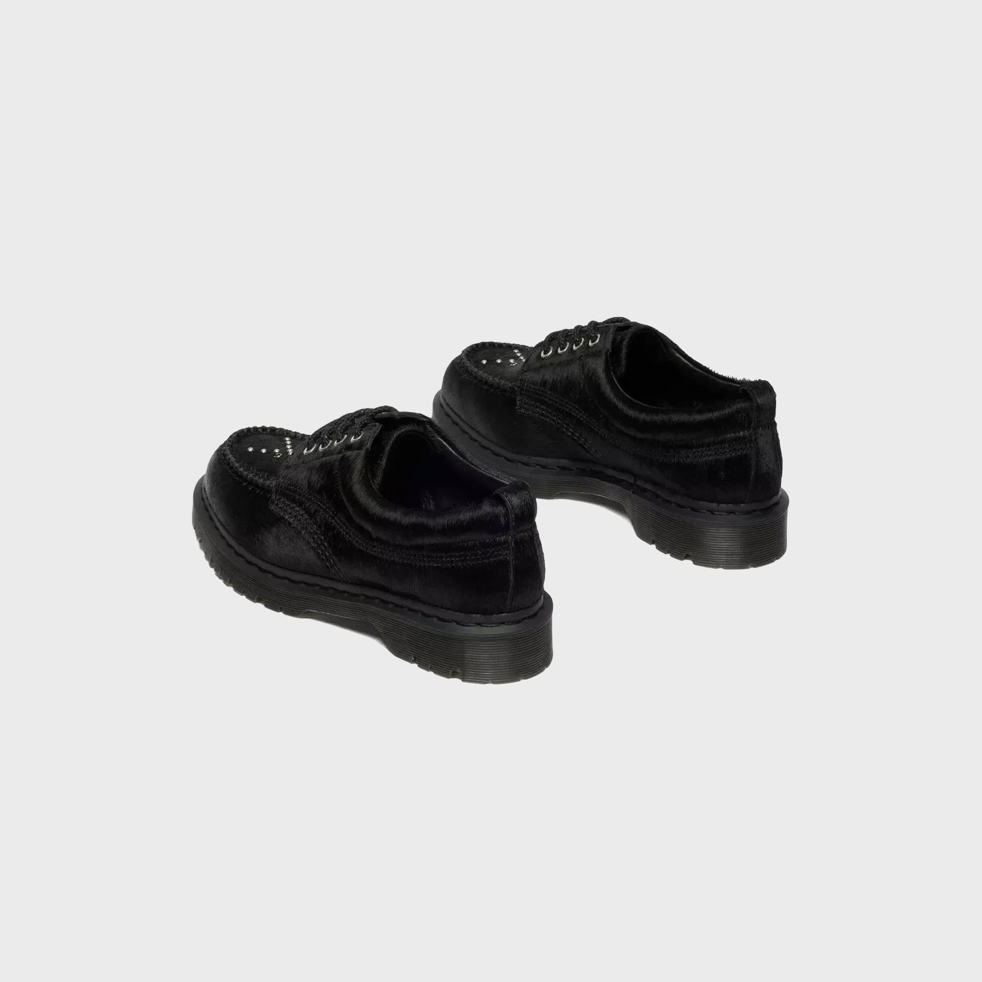 Dr. Martens Lowell Studded Analine Leather Moc Toe - Black Analine
