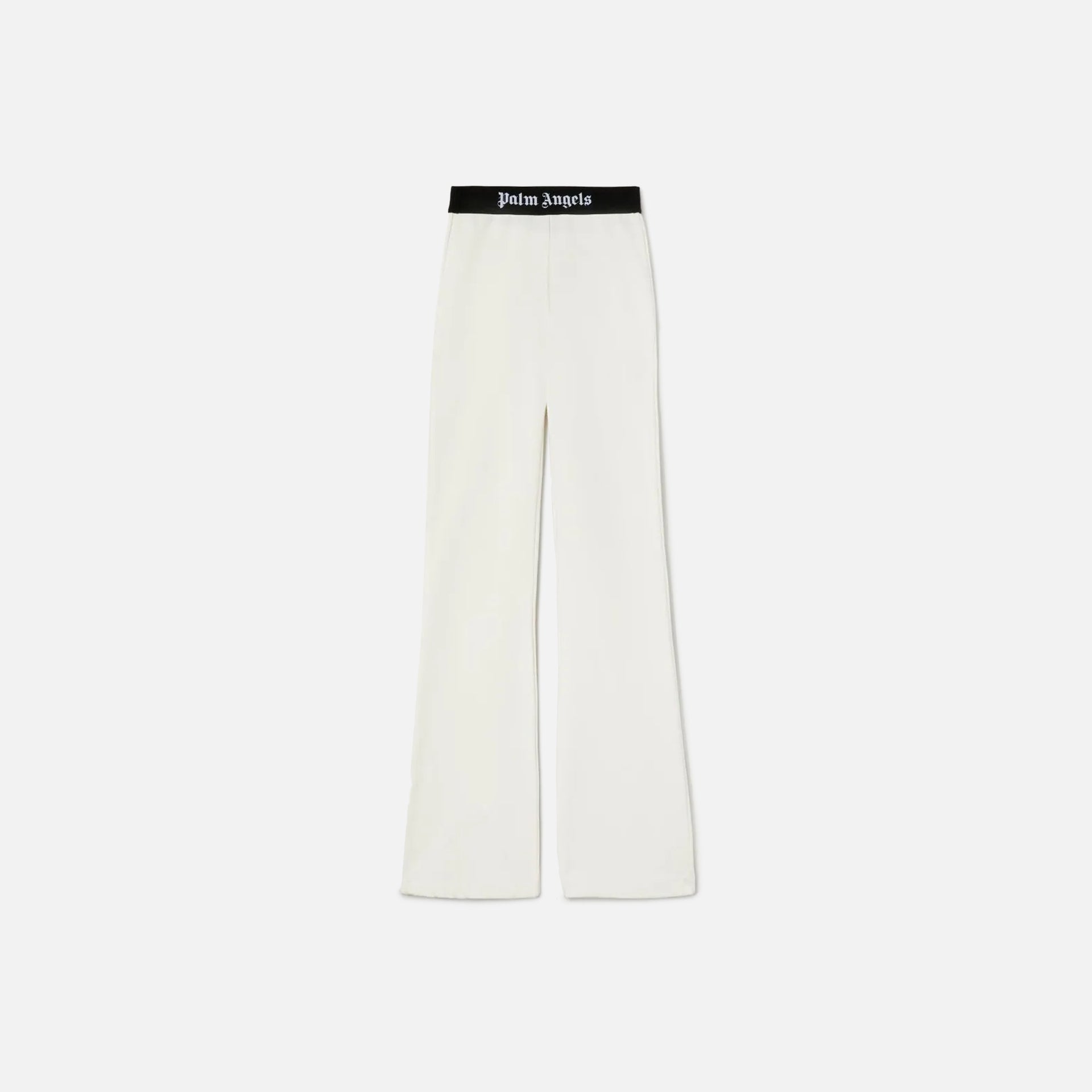 Palm Angels Logo Tape Flare Sweatpants - Off White / Black