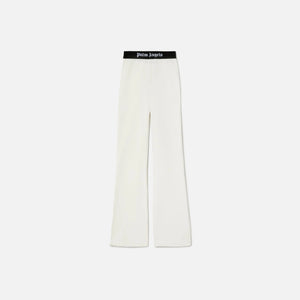 Palm Angels Logo Tape Flare Sweatpants - Off White / Black