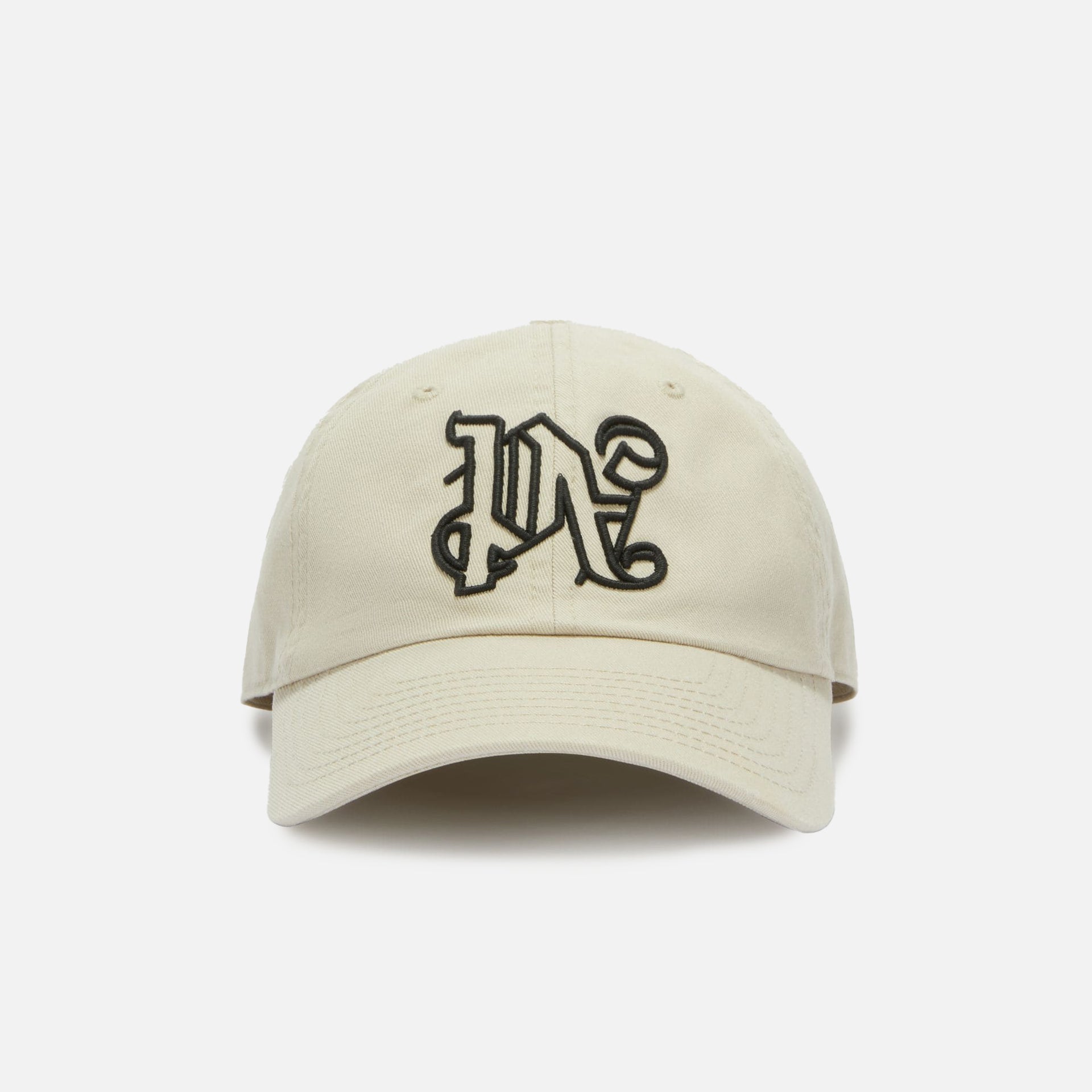 Palm Angels Monogram Cap - Beige / Black