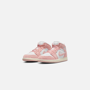 Jordan PS Air Jordan 1 Mid SE - White / Legend Pink / Sail