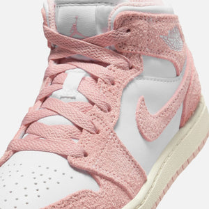 Jordan PS Air Jordan 1 Mid SE - White / Legend Pink / Sail